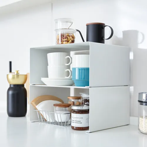Yamazaki Tower Steel Stackable Countertop Shelf