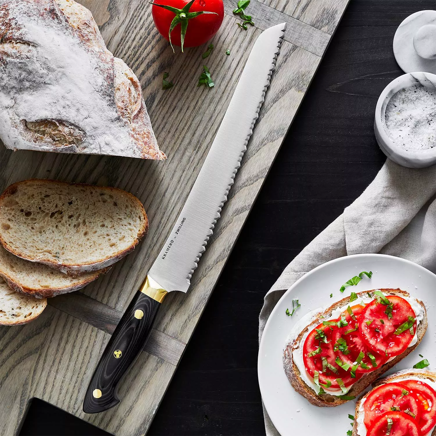 Bob Kramer 10" Carbon Steel Bread Knife by Zwilling J.A. Henckels