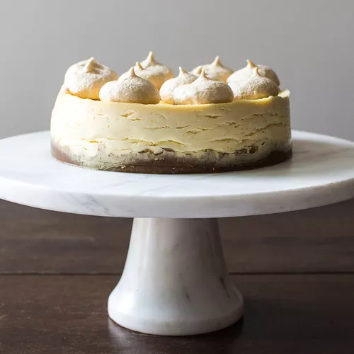 Instant Pot Lemon Cheesecake with Rose Meringue