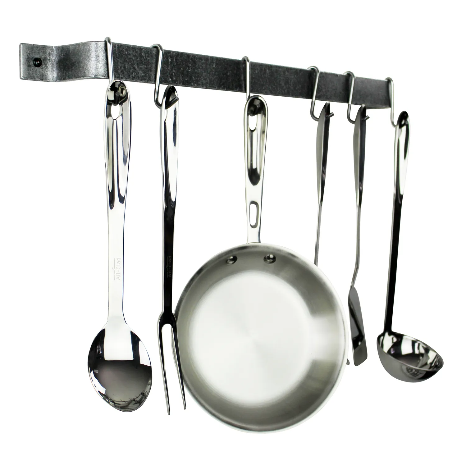 Enclume Hammered Steel Easy Mount Utensil Bars