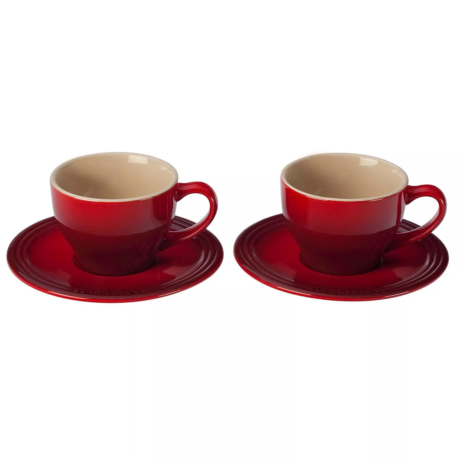 Lazuro Kitchenware - Porcelain Coffee Mug Set of 4 - Cups with Big Handle for Tea, Cappuccino, Latte and Chocolate, Hot or Cold Drinks - 5.3 x 3.5 x
