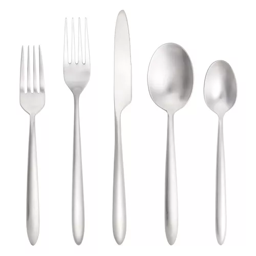 Fortessa Brushed Velo Flatware Set, 20pc