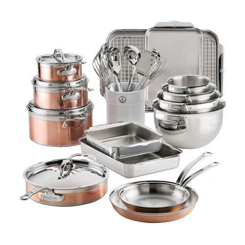 Hestan CopperBond and Provisions Stainless Steel Mixed 27-Piece Cookware Set
