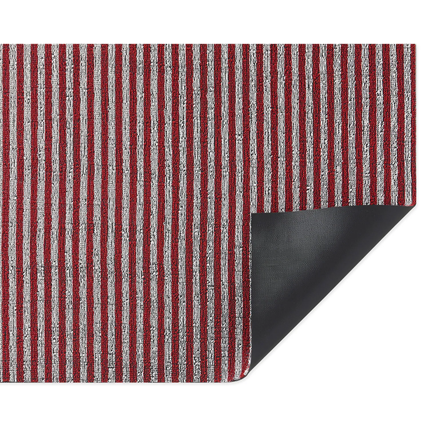 Chilewich Breton Stripe Shag Rug, Candy