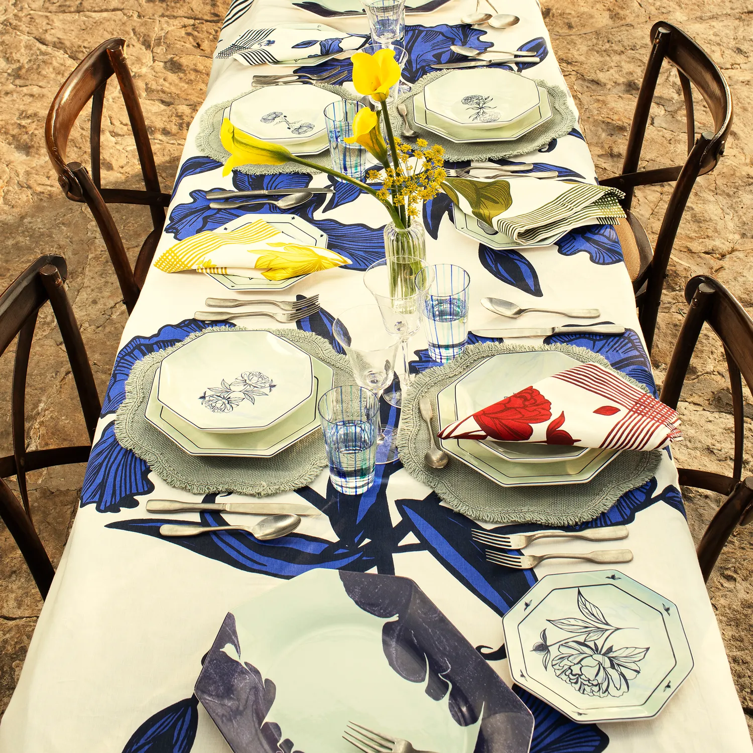 Mariana Velásquez x Sur La Table Peony Napkin