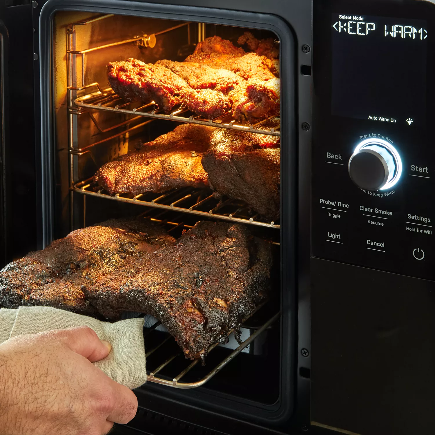 GE Profile Smart Indoor Smoker with Active Smoke Filtration, Precision  Smoke Control, 5 Smoke Settings, WiFi Connected, Electric, Wood Pellet BBQ