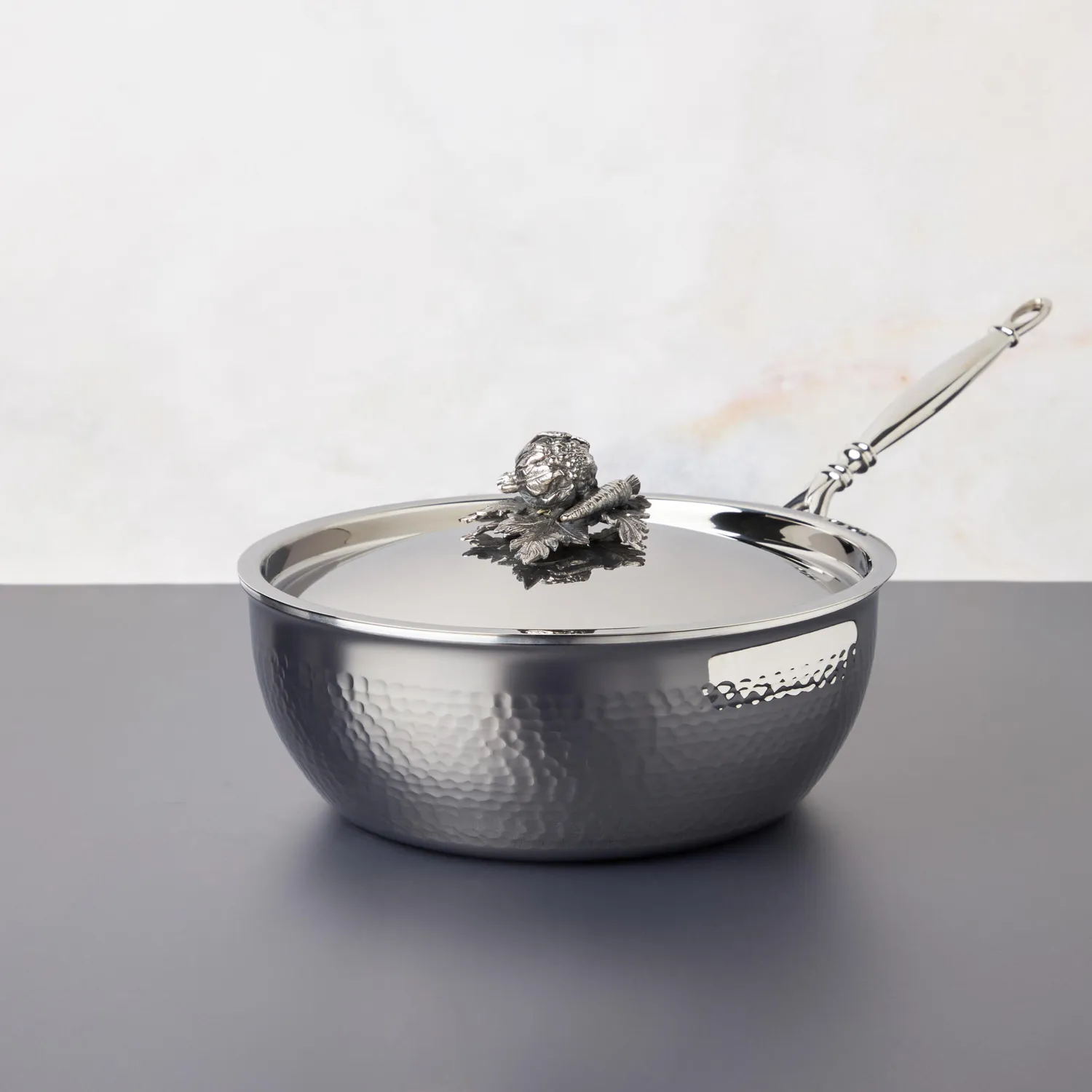 Ruffoni Opus Prima Hammered Stainless Steel 8-Piece Cookware Set
