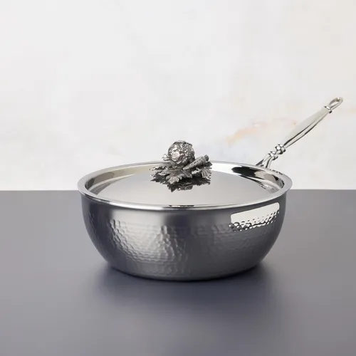Ruffoni Opus Prima Hammered Stainless Steel 8-Piece Cookware Set