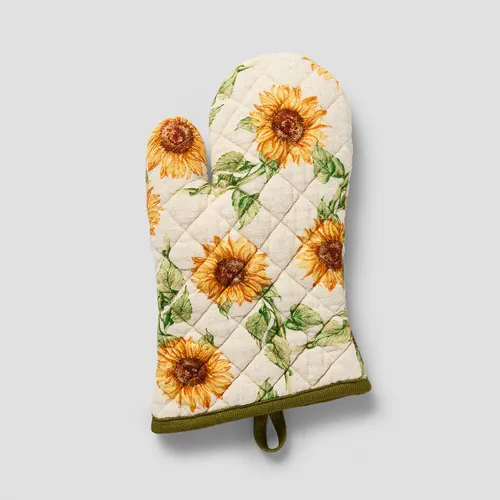 Sur la table Sunflower Oven Mitt