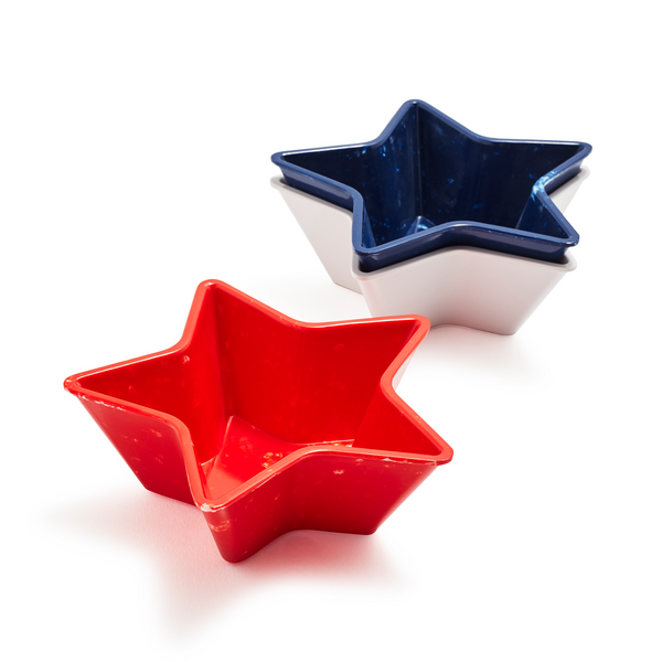Star Melamine Dip Bowls, Set of 3