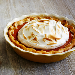 Pumpkin Maple Pie with Spiced Whipped Cream
