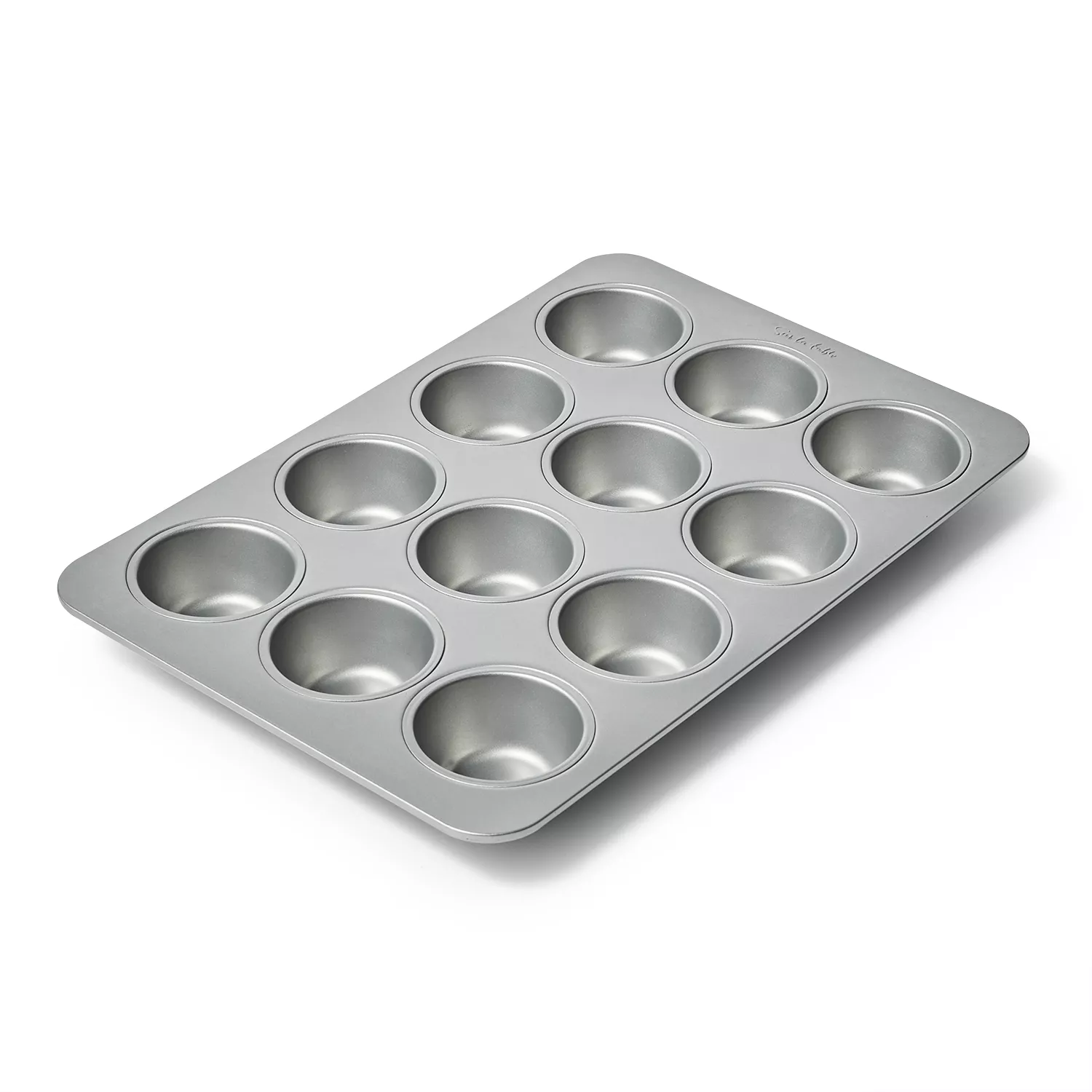 Calphalon Non-Stick Muffin Pan, 12 Cups, Sturdy Metal Baking Pan, Cupcakes