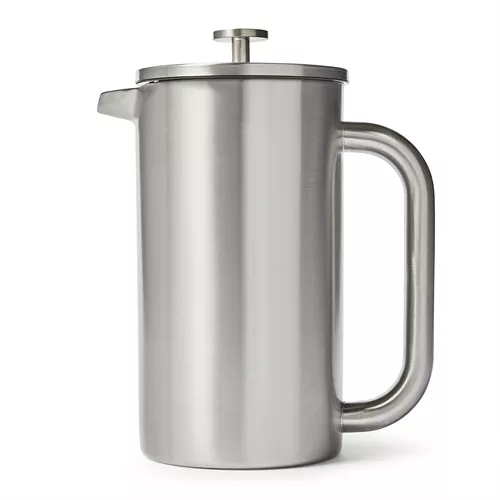  Sur La Table Double-Wall Stainless Steel French Press, 8 Cup