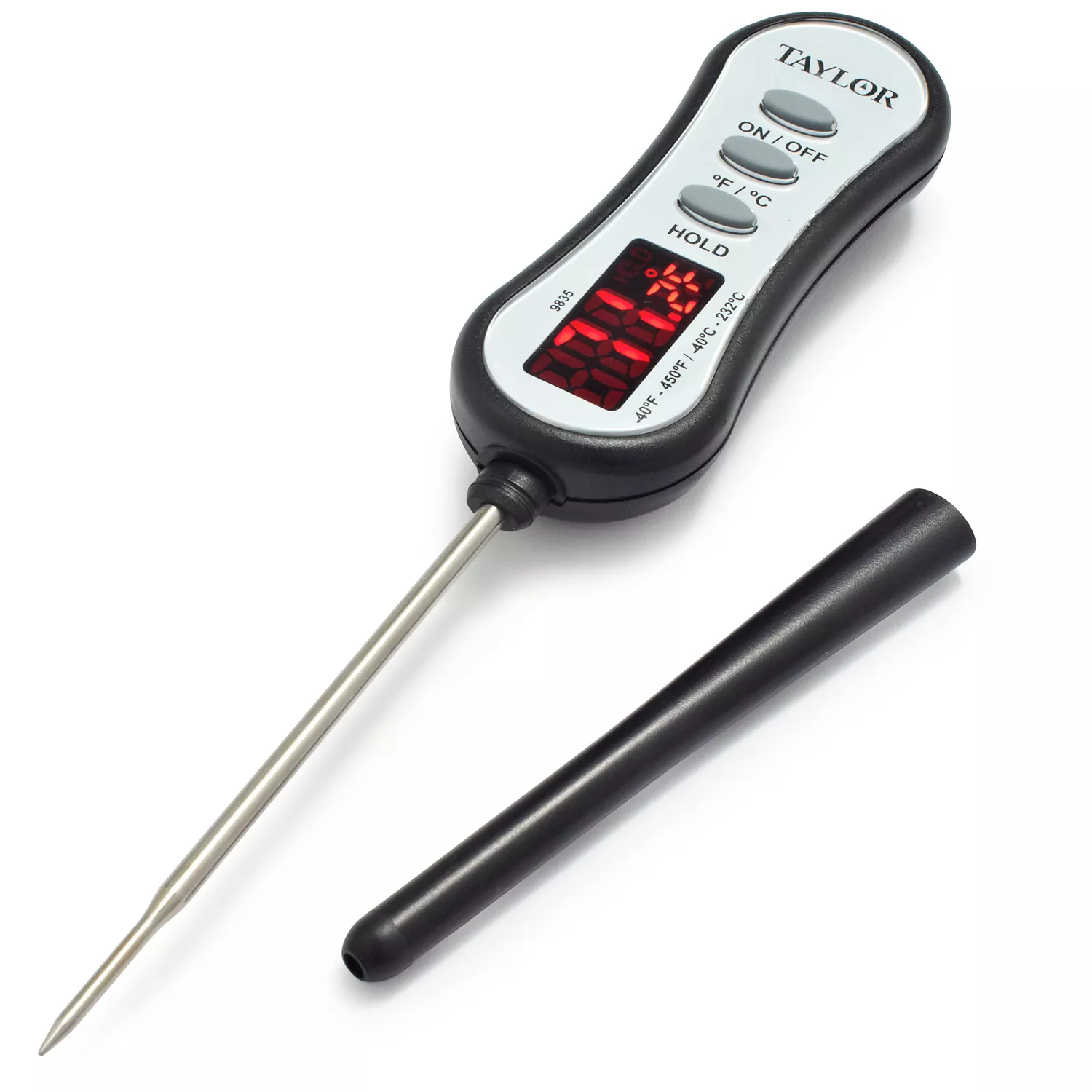 Taylor Waterproof Digital Instant Read Thermometer with Step Down