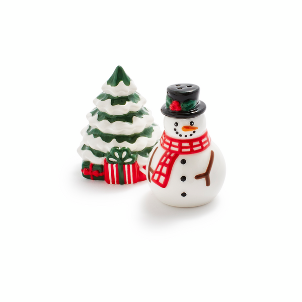 Sur La Table Christmas Snowman & Tree Shakers