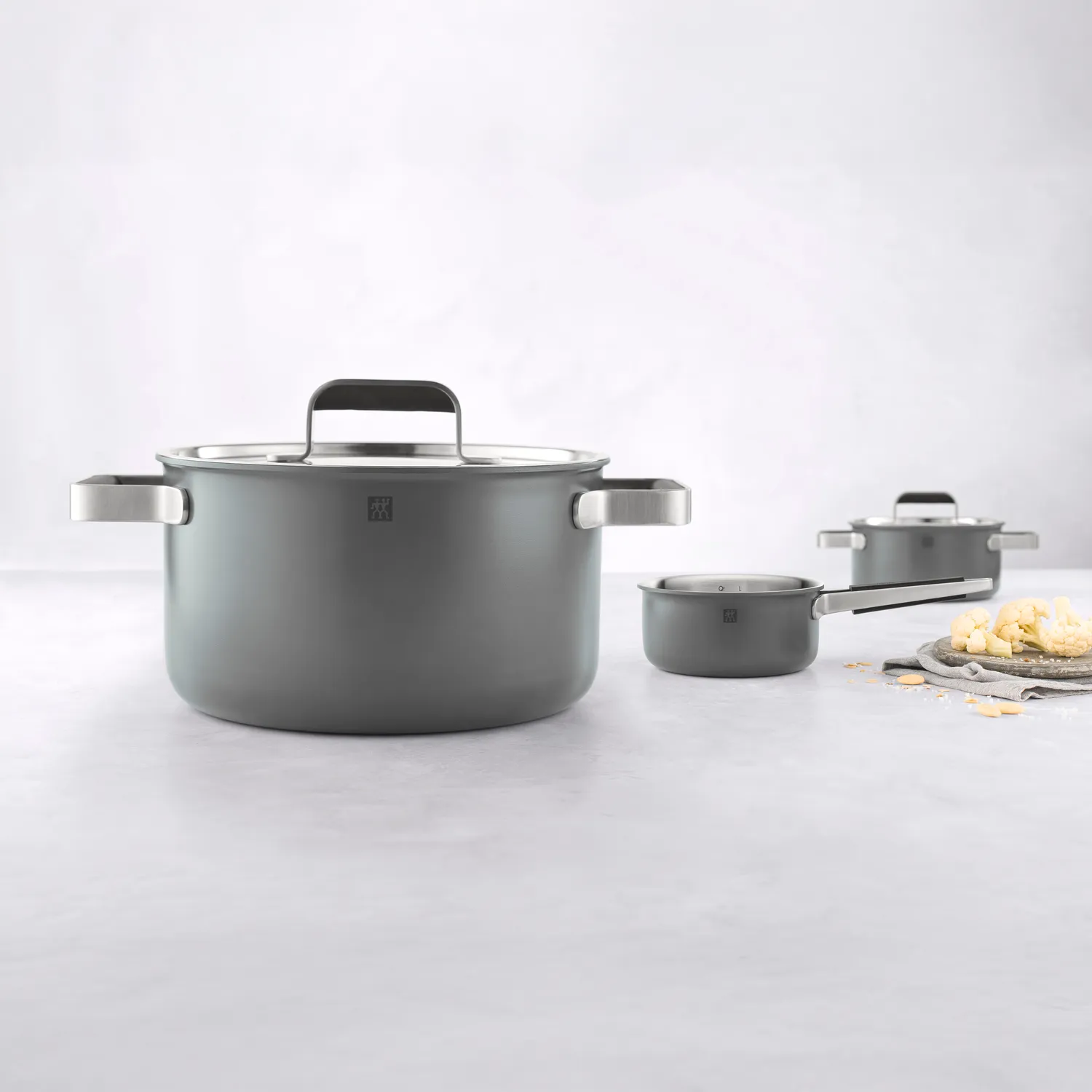Zwilling Pure Stainless Steel 6-Piece Cookware Set