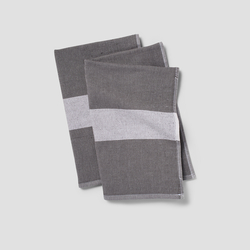 Sur La Table Essential Color Block Waffle-Weave Towels, Set of 2