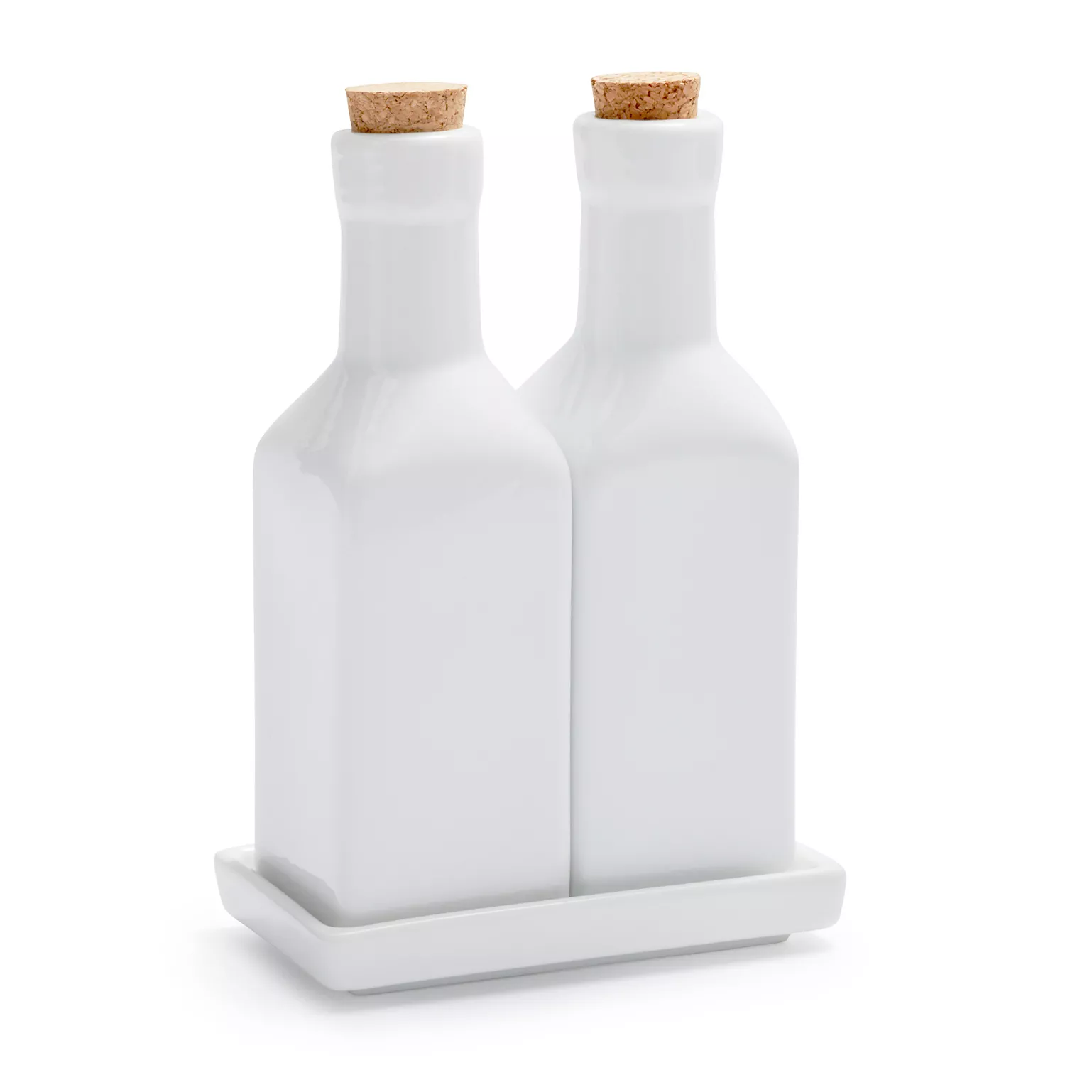 Sur La Table Porcelain Oil &#38; Vinegar Bottles Set