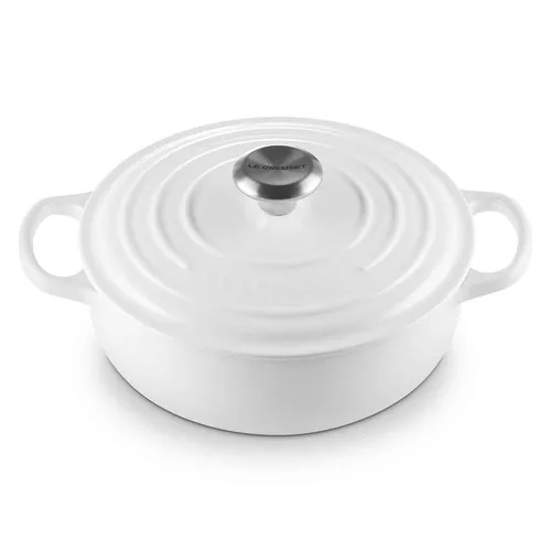 Le Creuset Signature Round Sauteuse with Lid, 3.5 qt.