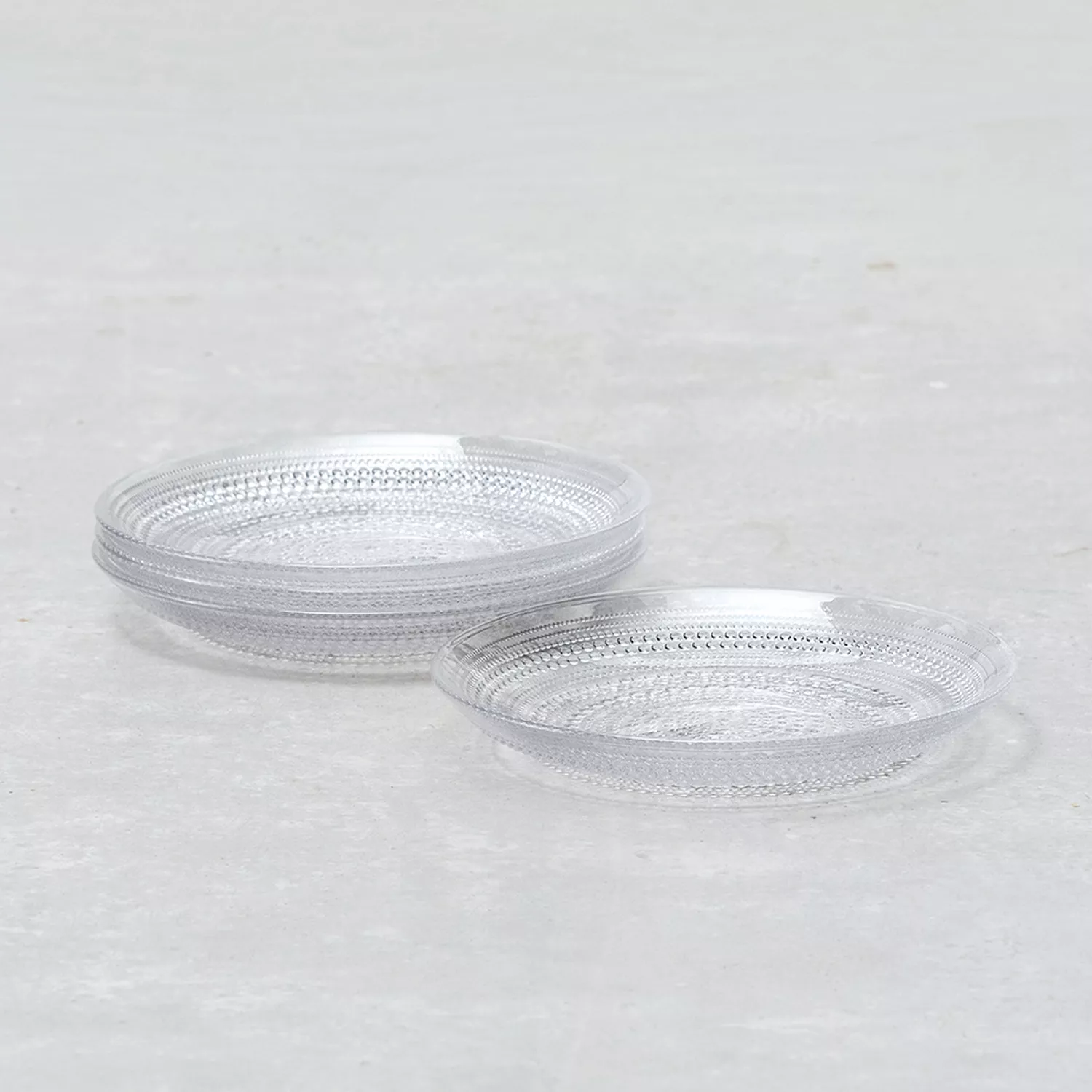 Fortessa Jupiter Clear B&B Plates, Set of 4