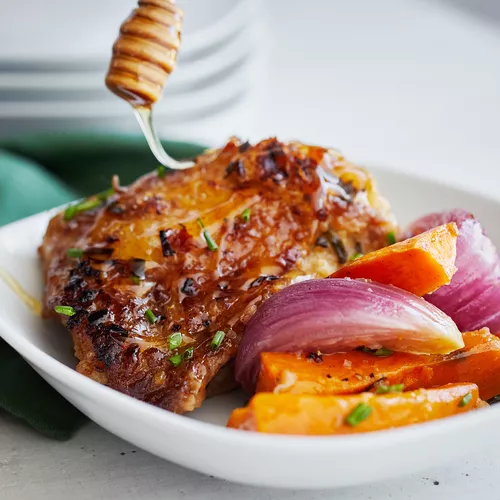 Balsamic Chicken with Sweet Potatoes