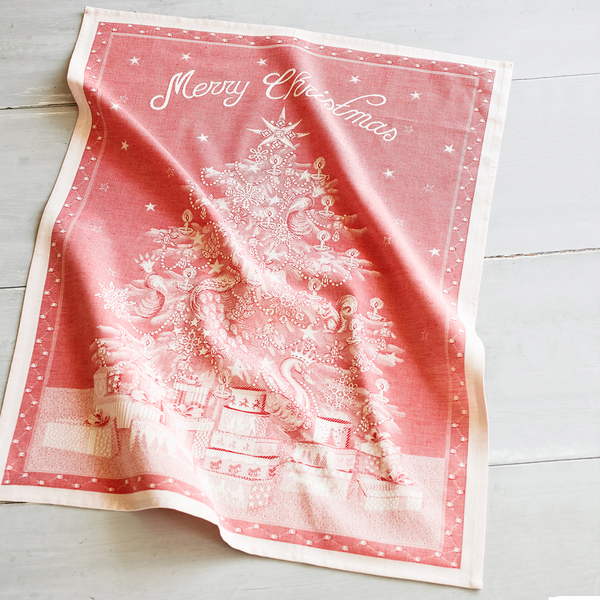 Merry Christmas Jacquard Kitchen Towel,  32&#34; x 23&#34;