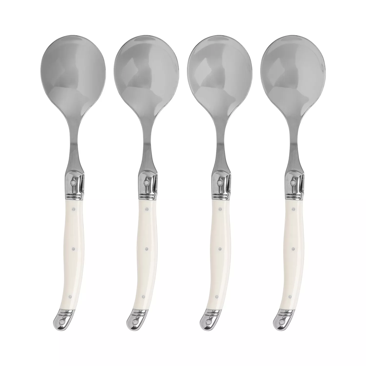 French Home Laguiole Soup Spoons, Set of 4