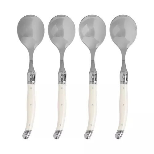 French Home Laguiole Soup Spoons, Set of 4