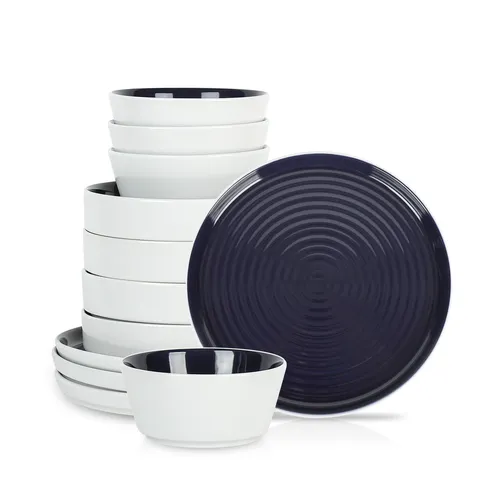 Stone Lain Elica Stoneware 12-Piece Dinnerware Set