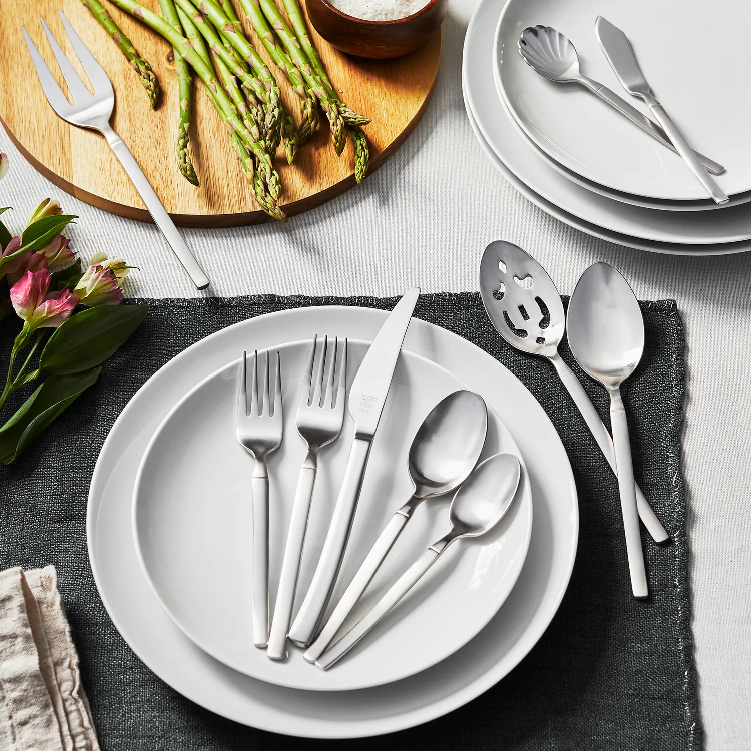 Zwilling J.A. Henckels Opus Satin 45-Piece Flatware Set