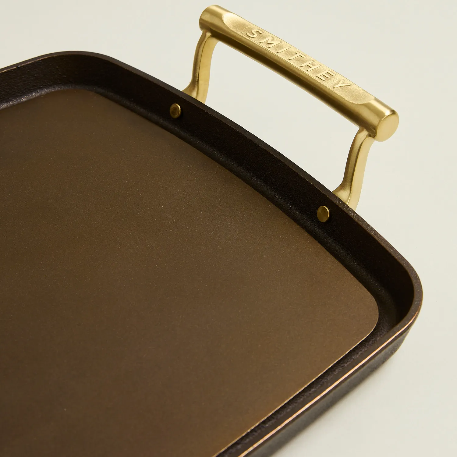 Smithey Polished Cast Iron Double Burner Griddle, 19.5"x12"