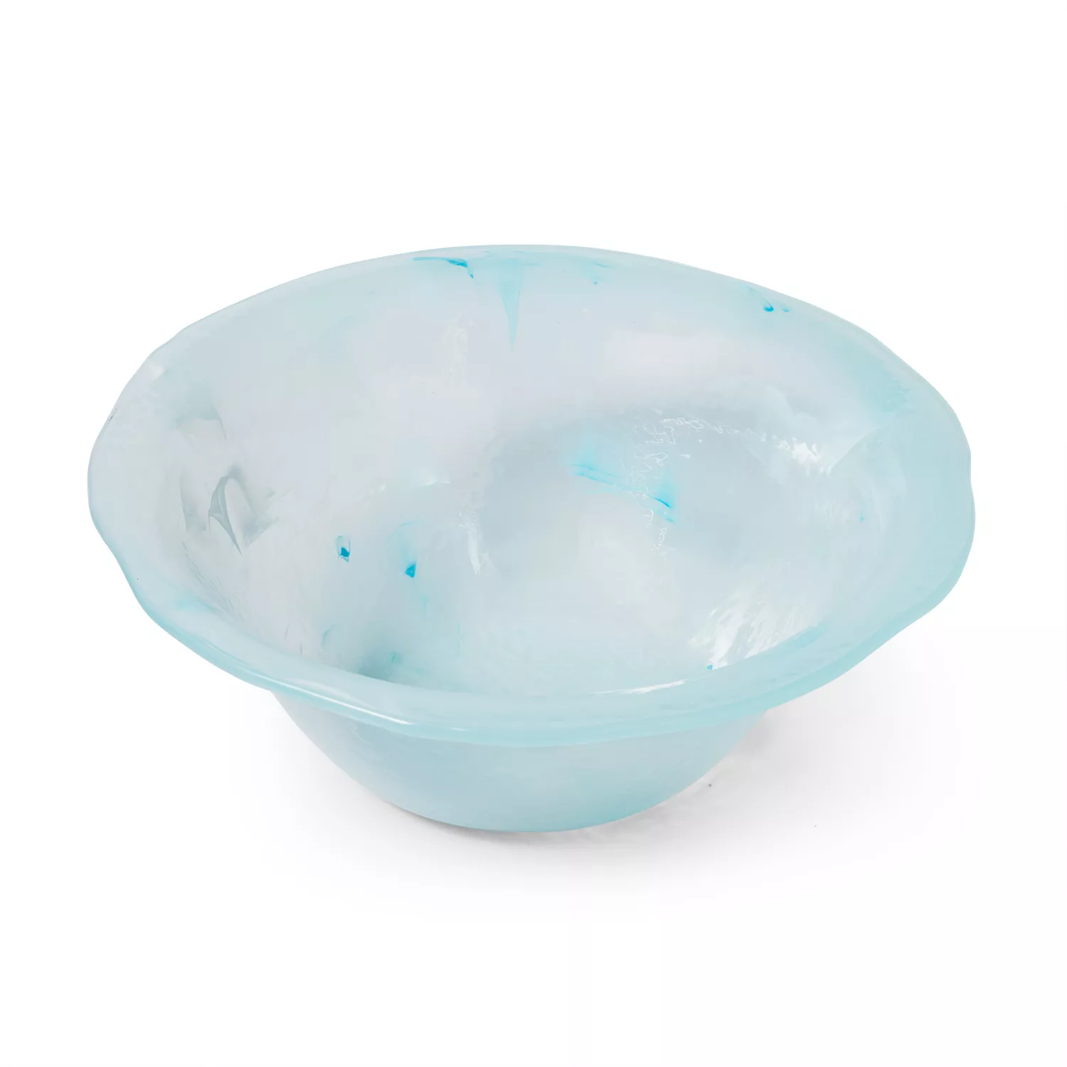 Sur La Table Acrylic Sea Glass Serving Bowl, 15.25"