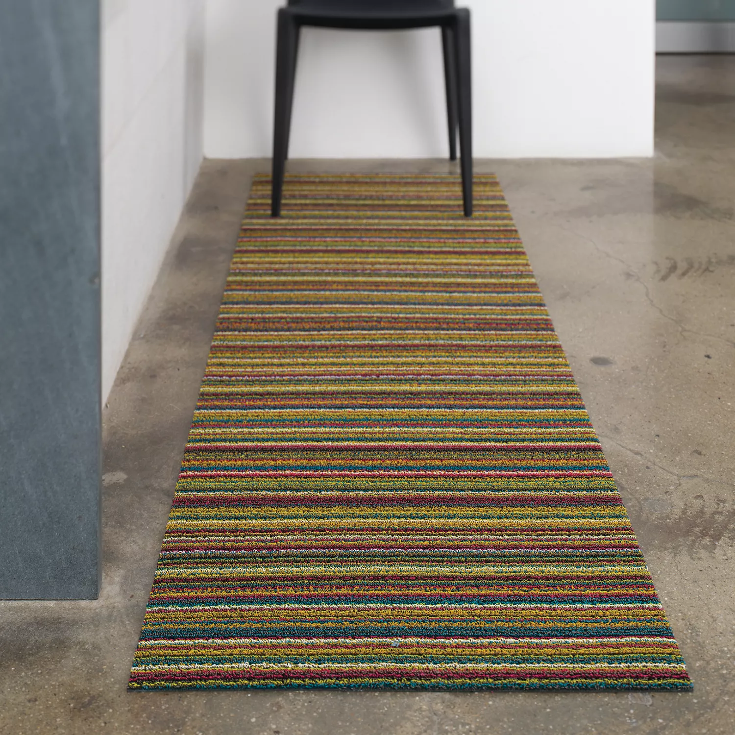 Chilewich Skinny Stripe Shag Mat, Multi