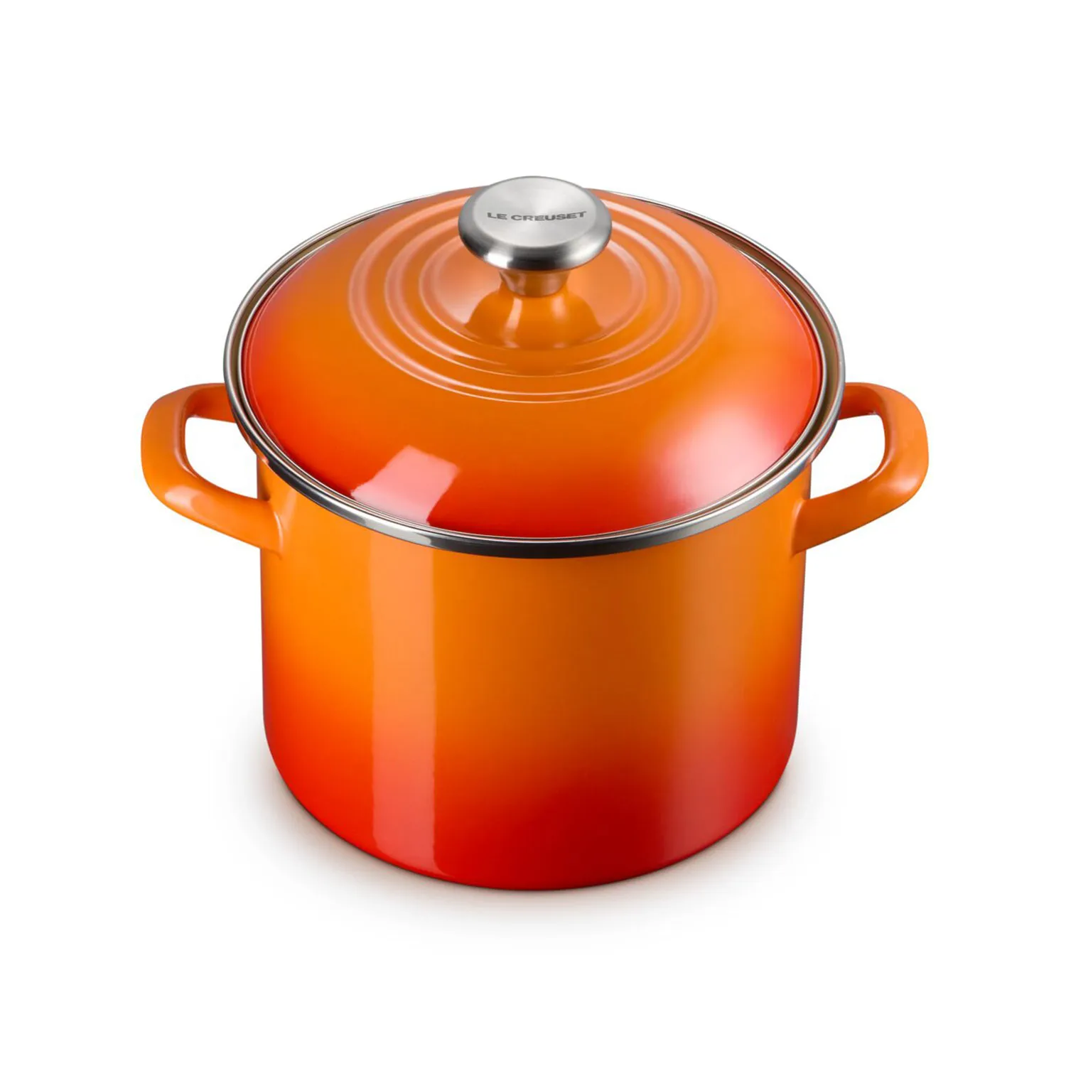 Le Creuset Enameled Steel Stockpot with Stainless Steel Knob, 6 qt.