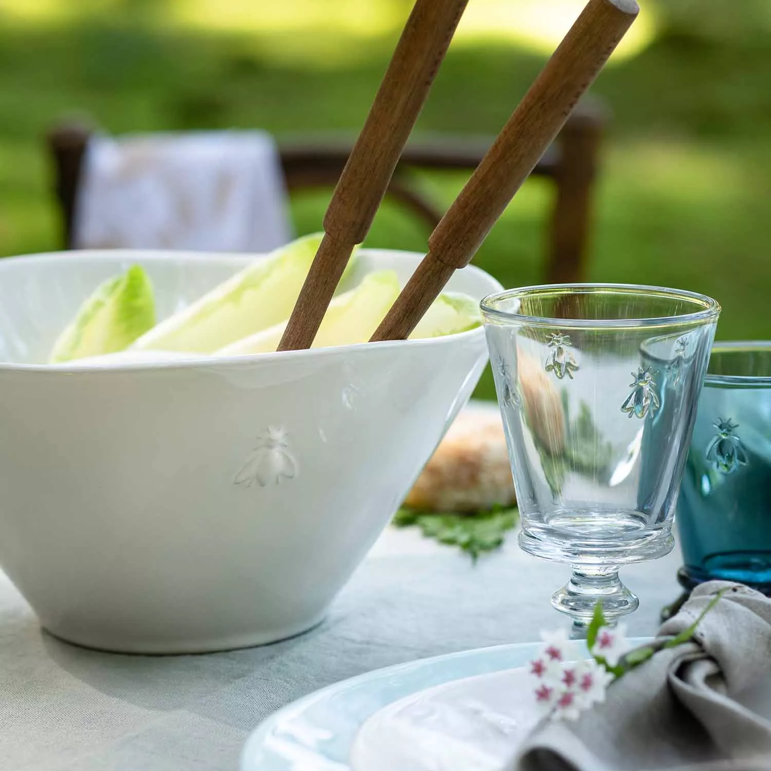 La Rochere Bee Ceramic Salad Serving Bowl