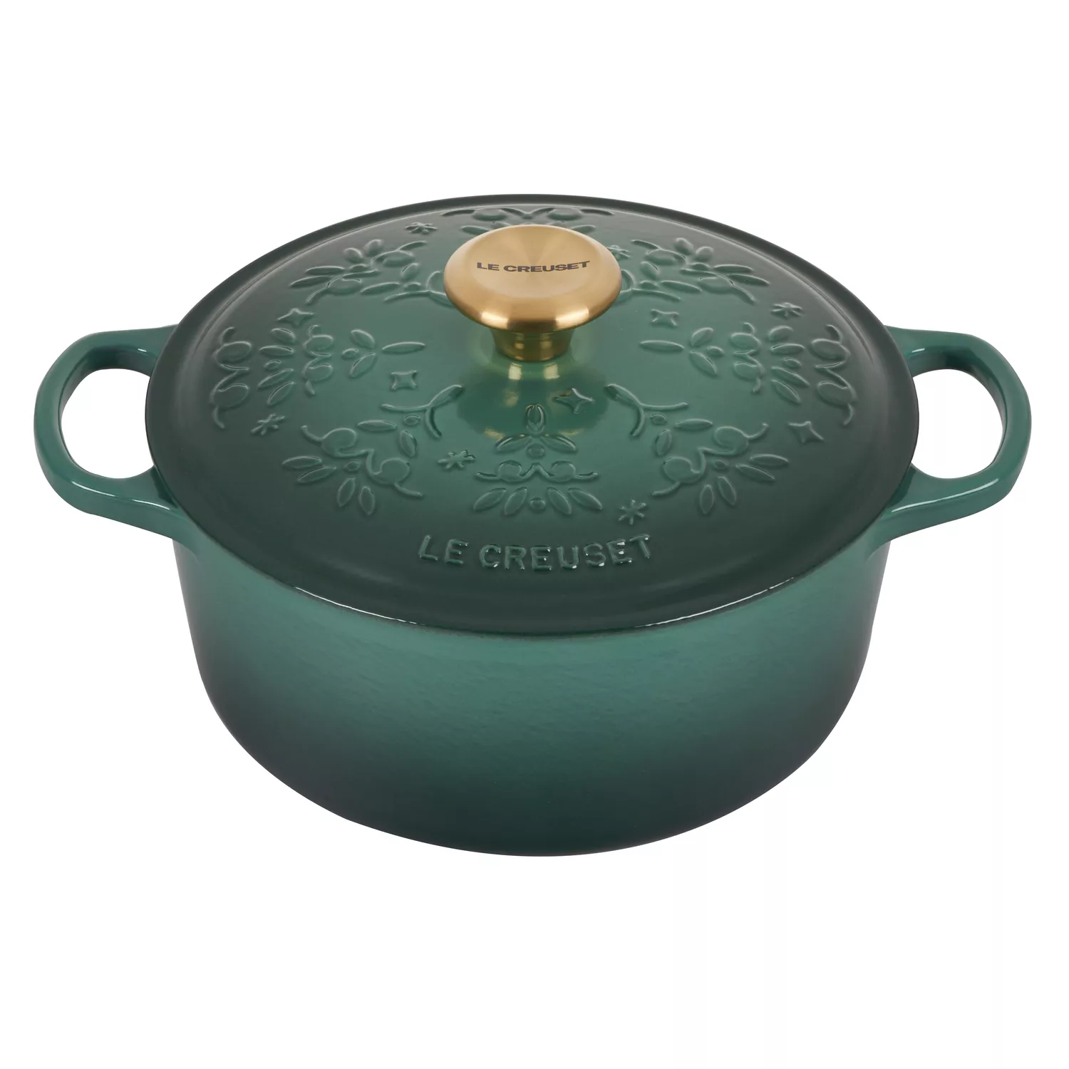 6 Quart Cast Iron Dutch Oven With Embossed Lid, Induction Safe