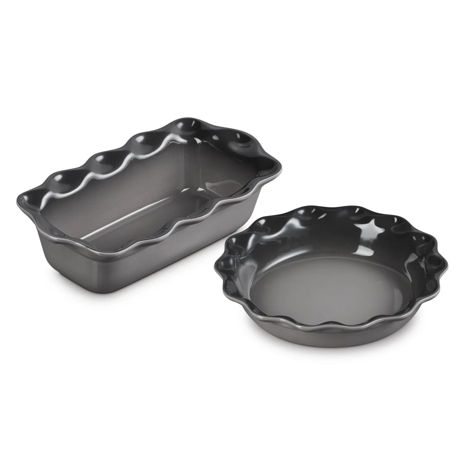 Le Creuset Heritage Fluted Pie Dish & Loaf Pan Set