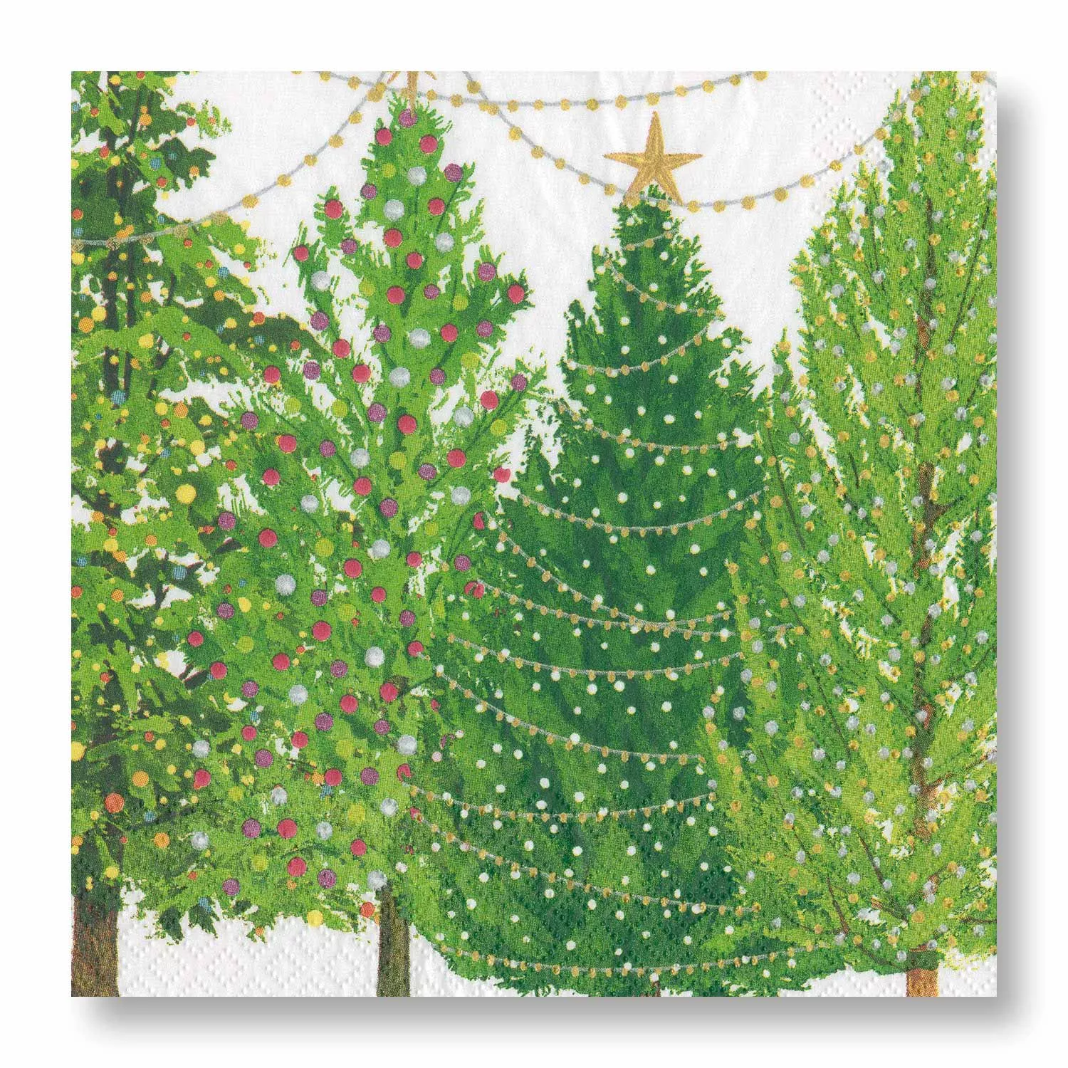 12 Days of Christmas in Virginia guest napkins are two-ply and