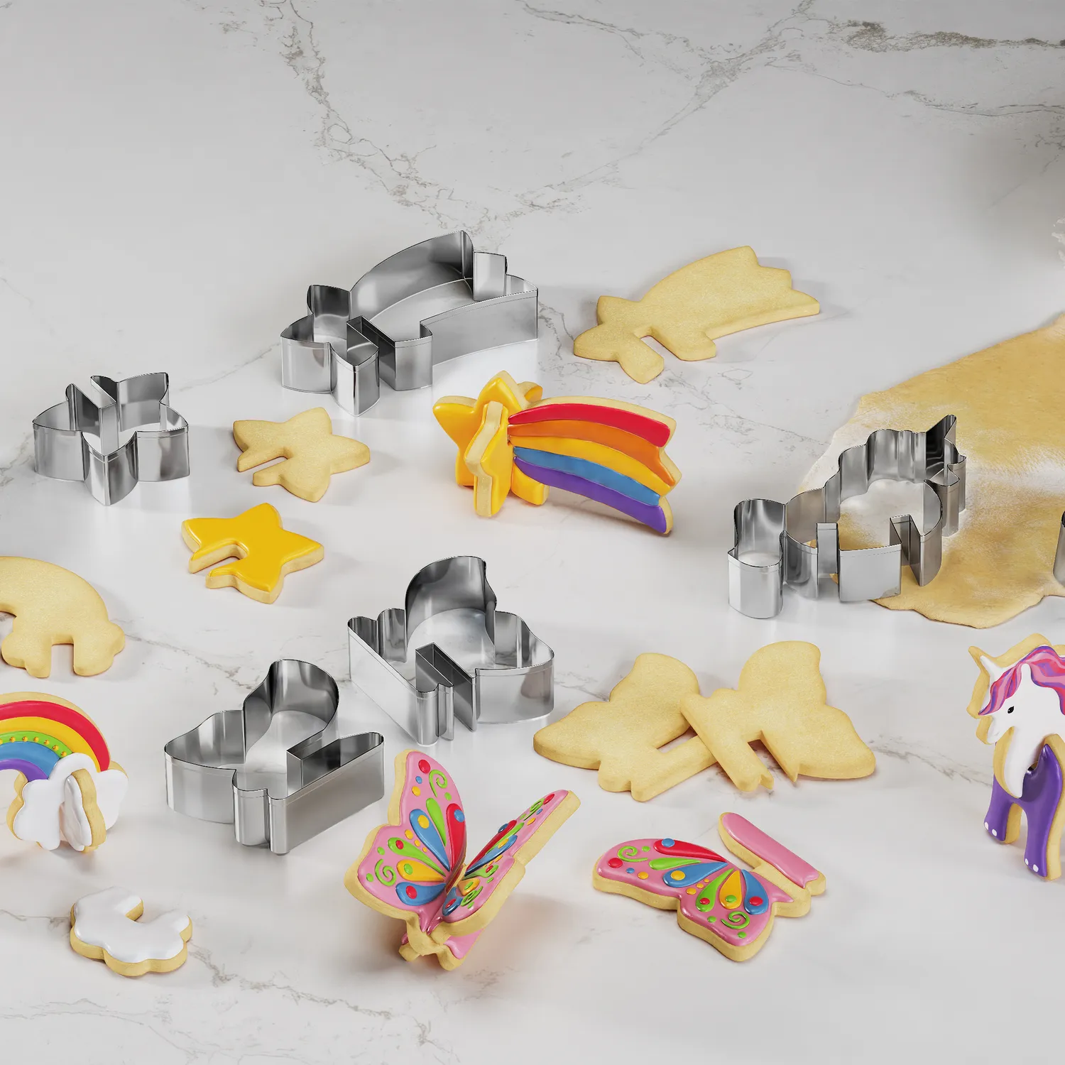 Sur la table 3D Enchanted Cookie Cutters