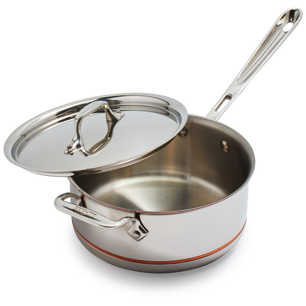 All-Clad Copper Core 3 QT Sauce Pan With Lid for sale online 