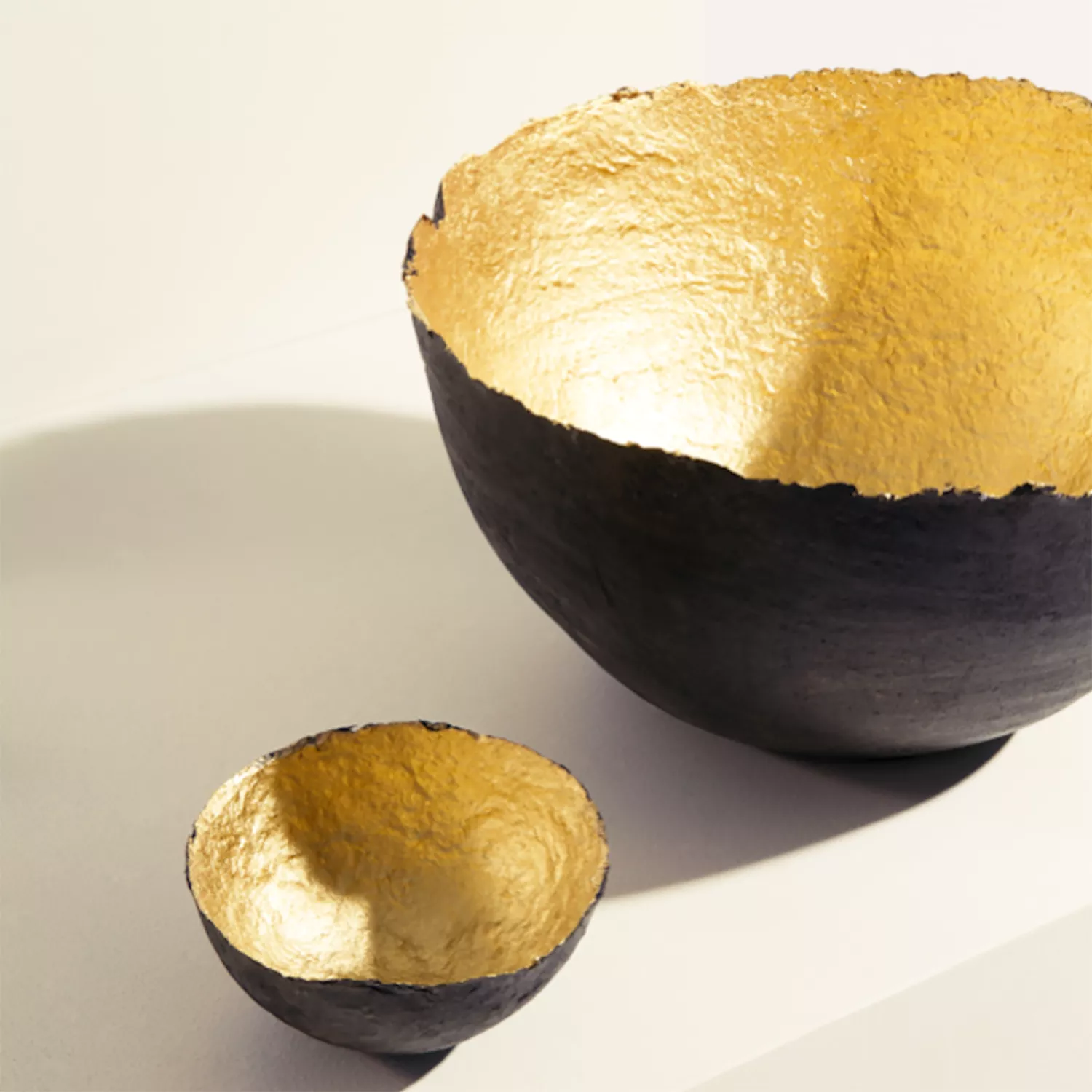 Quazi Designs Gold Pulp Bowl