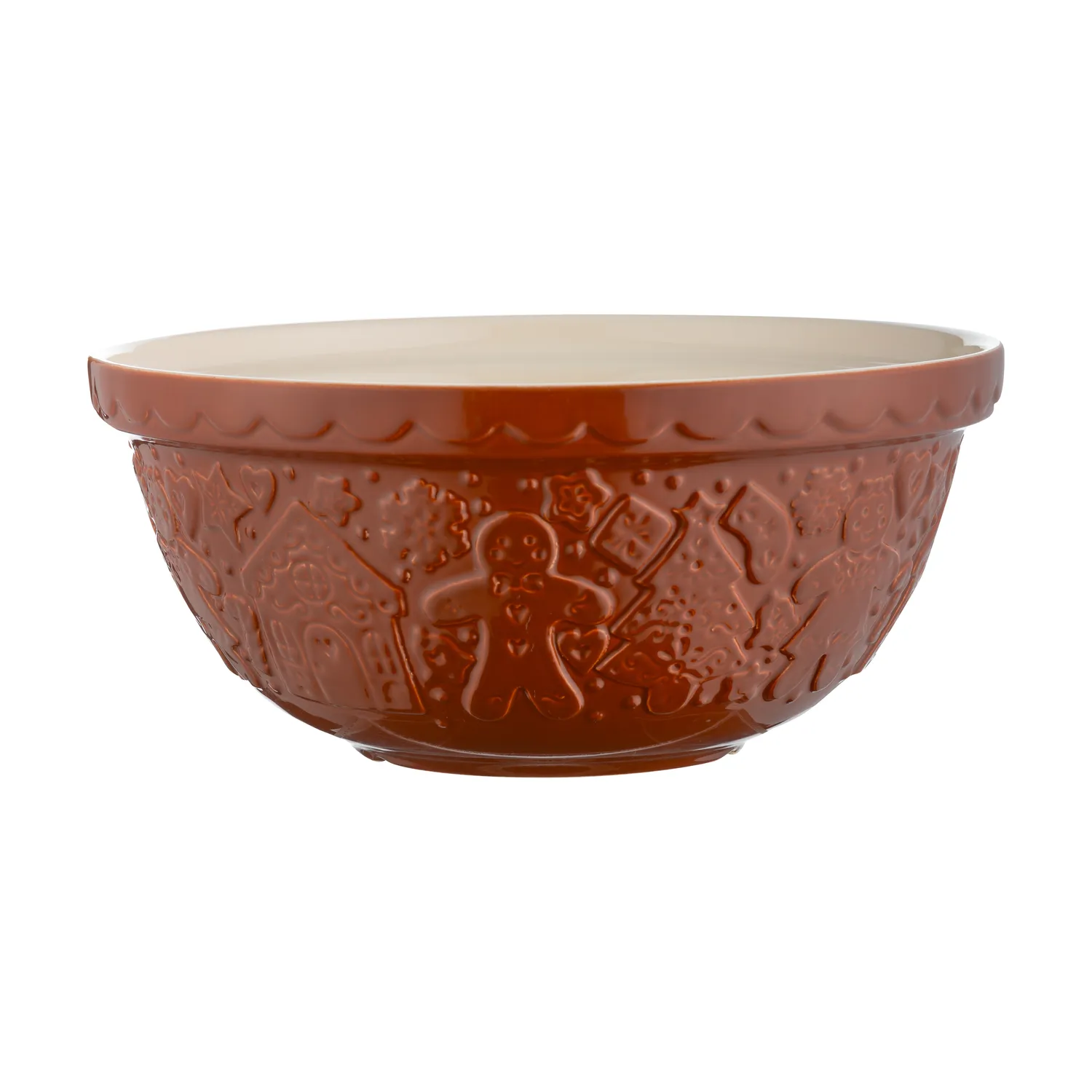 Mason Cash Gingerbread Lane Ginger Mixing Bowl, 4.25 qt