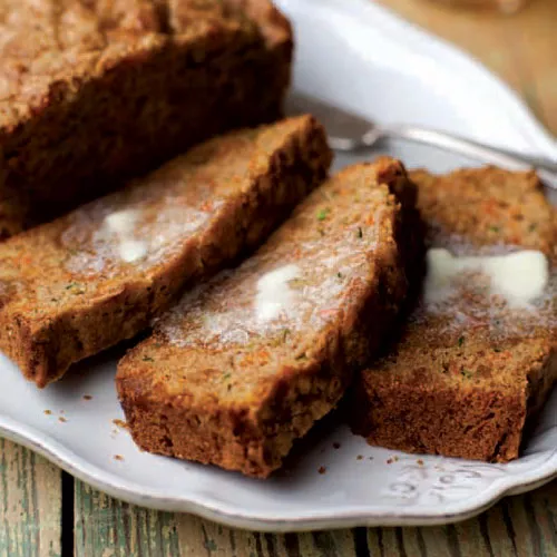 Carrot-Zucchini Bread with Candied Ginger