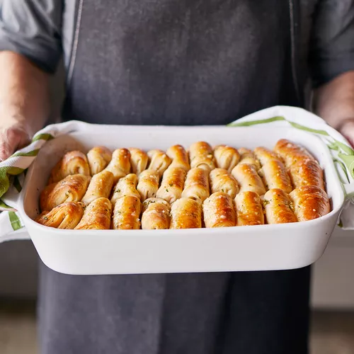 &#8220;Garlic Bread&#8221; Parker House Rolls