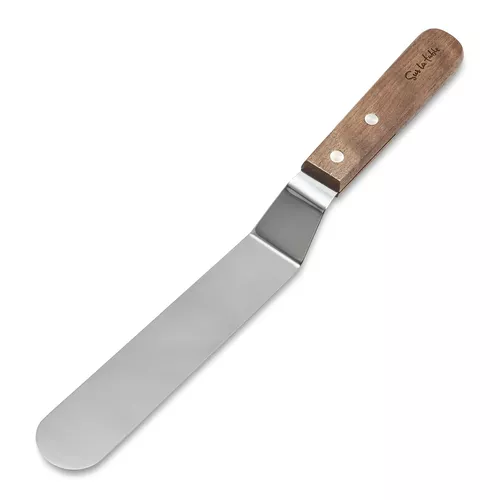 Sur La Table Offset Wood-Handle Icing Spatula