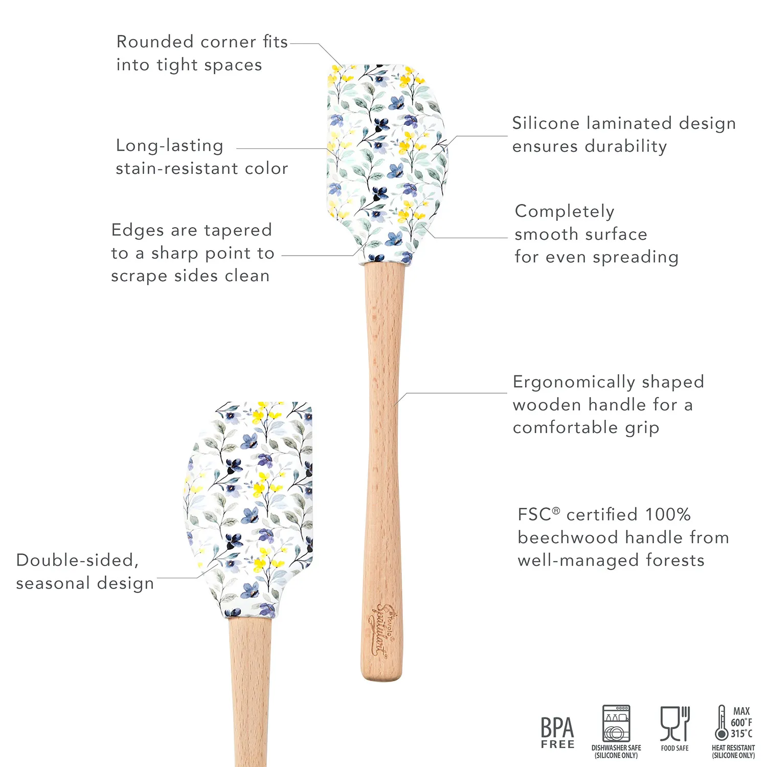 Tovolo Floral Print Spatula