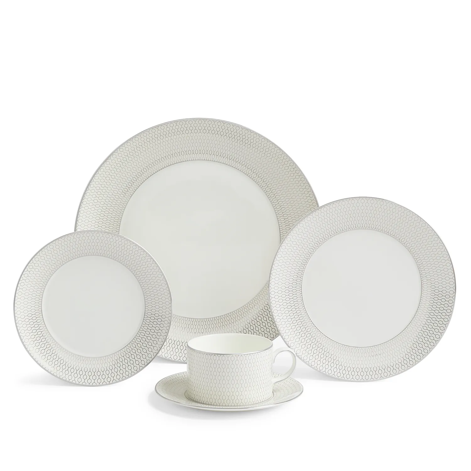 Wedgwood Gio Platinum 5-Piece Dinnerware Set
