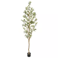 Nearly Natural Olive Silk Tree, 82"
