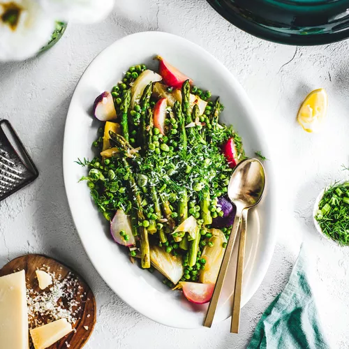 Braised Spring Vegetables