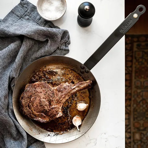 de Buyer Mineral B Carbon Steel Steak Pan